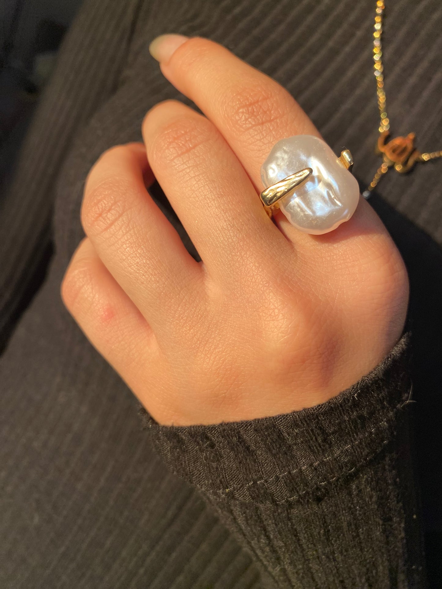 Gold plated ring