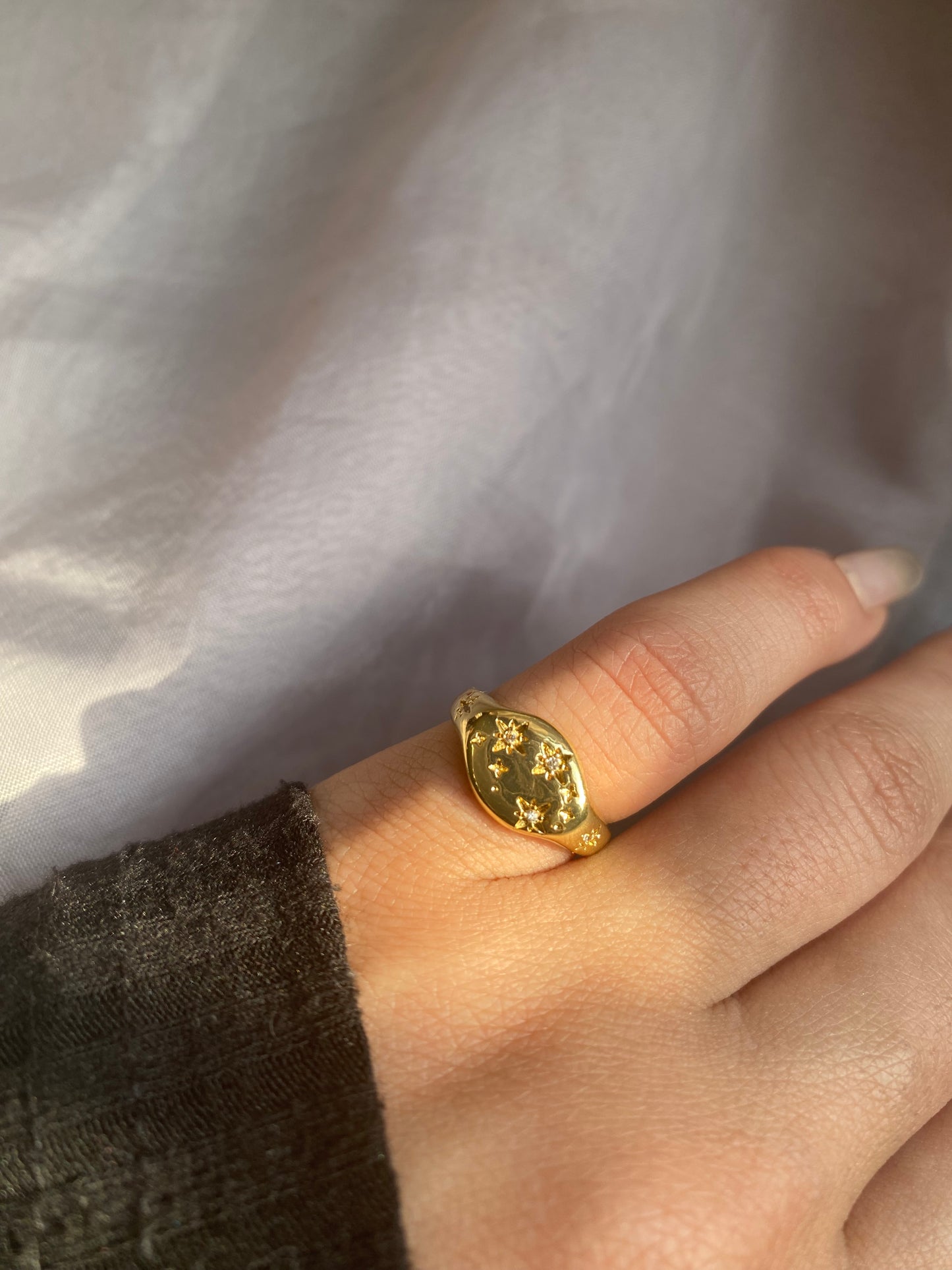 Gold Plated Pinky Ring