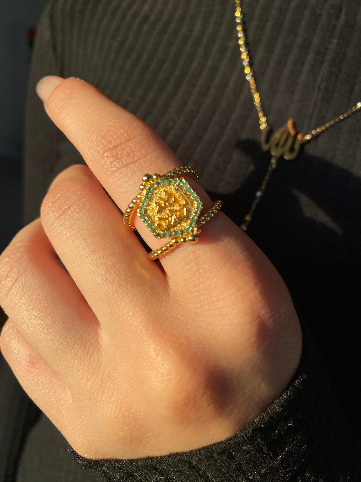 Gold plated ring