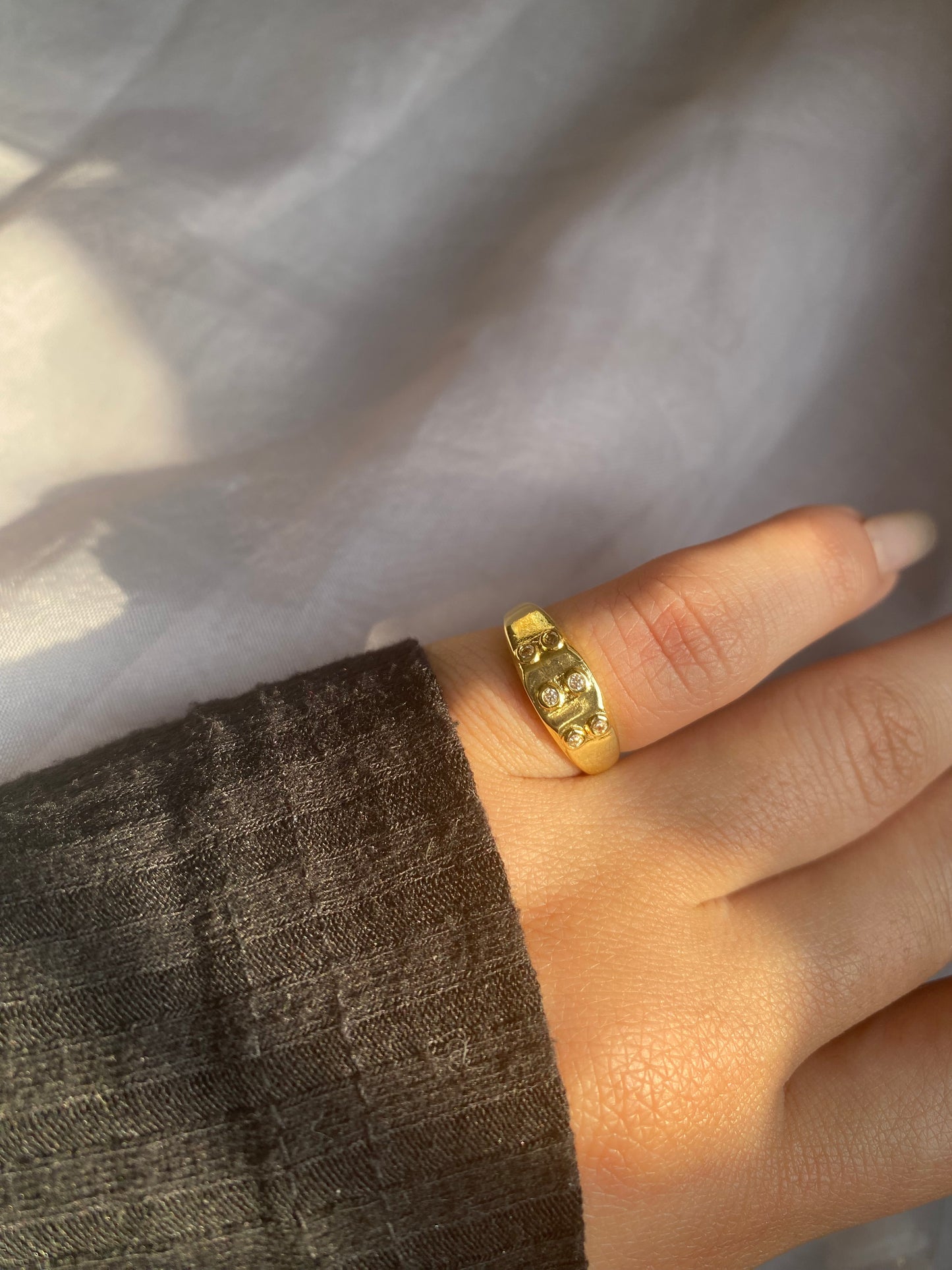 Gold Plated Pinky Ring