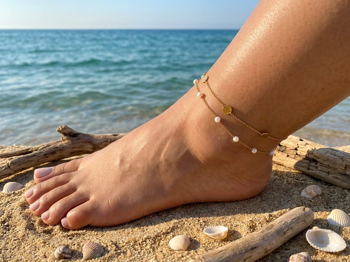 Stainless steel anklet