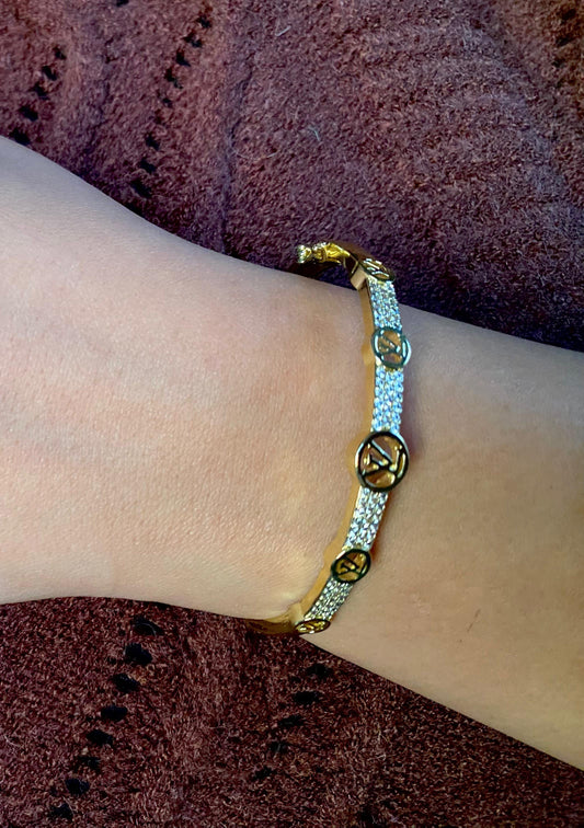 Gold plated bangle