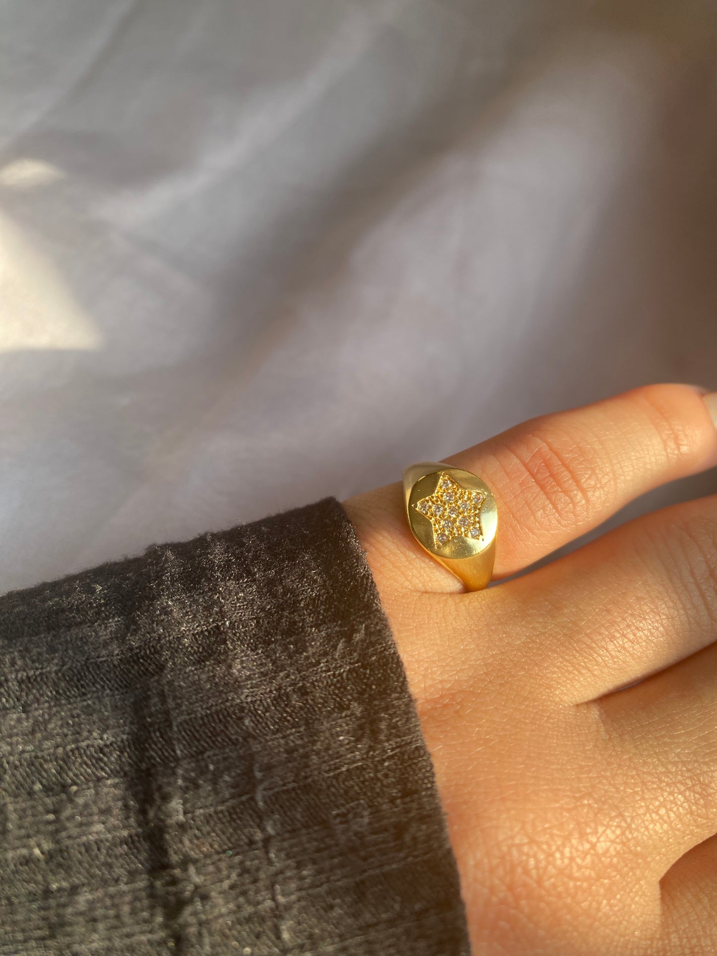 Gold Plated Pinky Ring
