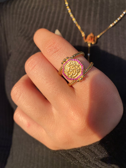 Gold plated ring