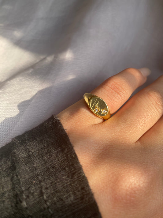 Gold Plated Pinky Ring