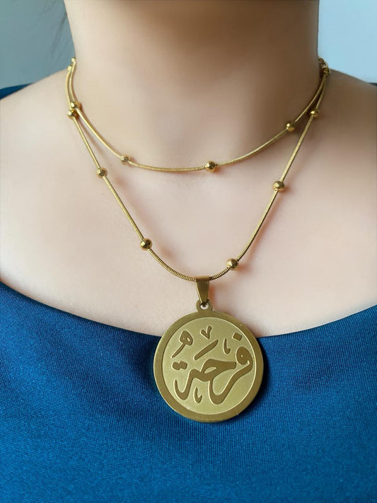 Farha - Stainless Golden Necklace