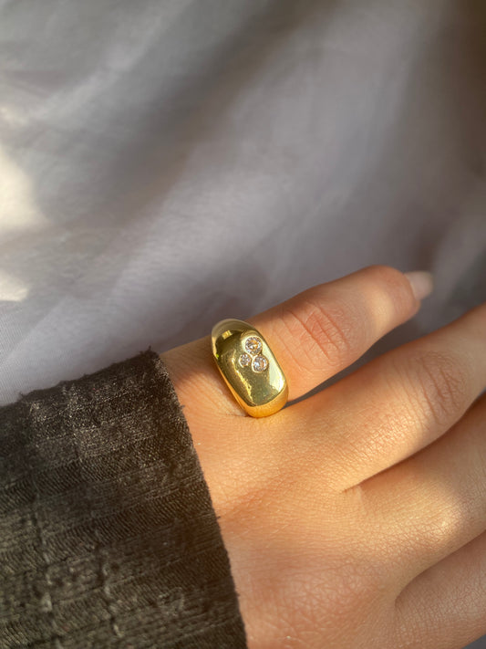 Gold Plated Pinky Ring