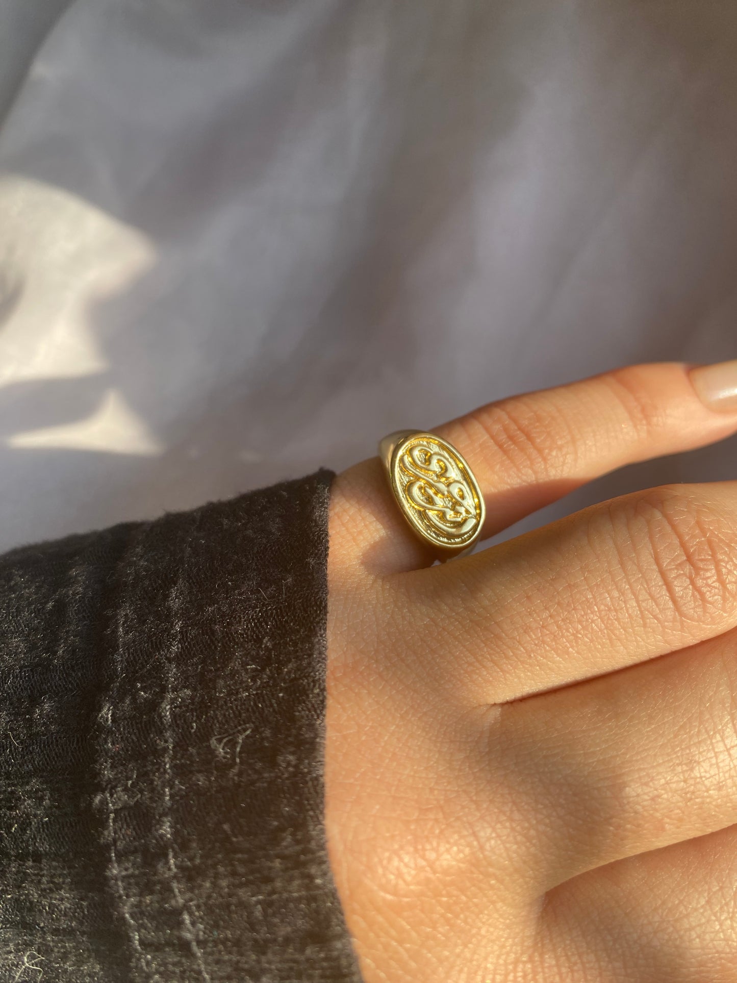 Gold Plated Pinky Ring