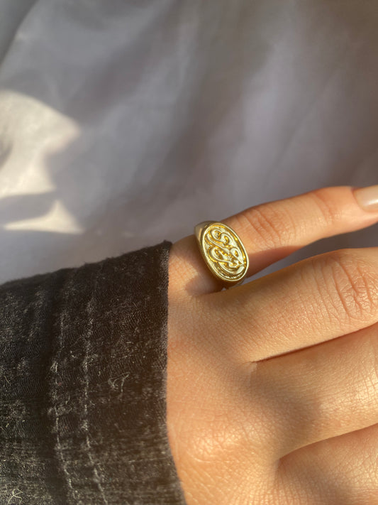 Gold Plated Pinky Ring