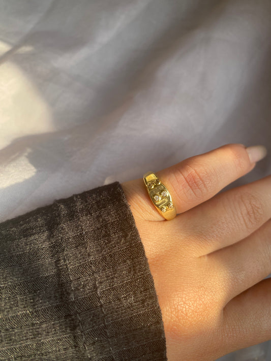 Gold Plated Pinky Ring