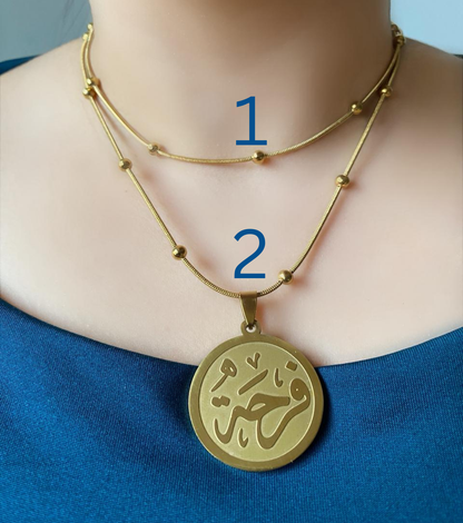 Farha - Stainless Golden Necklace